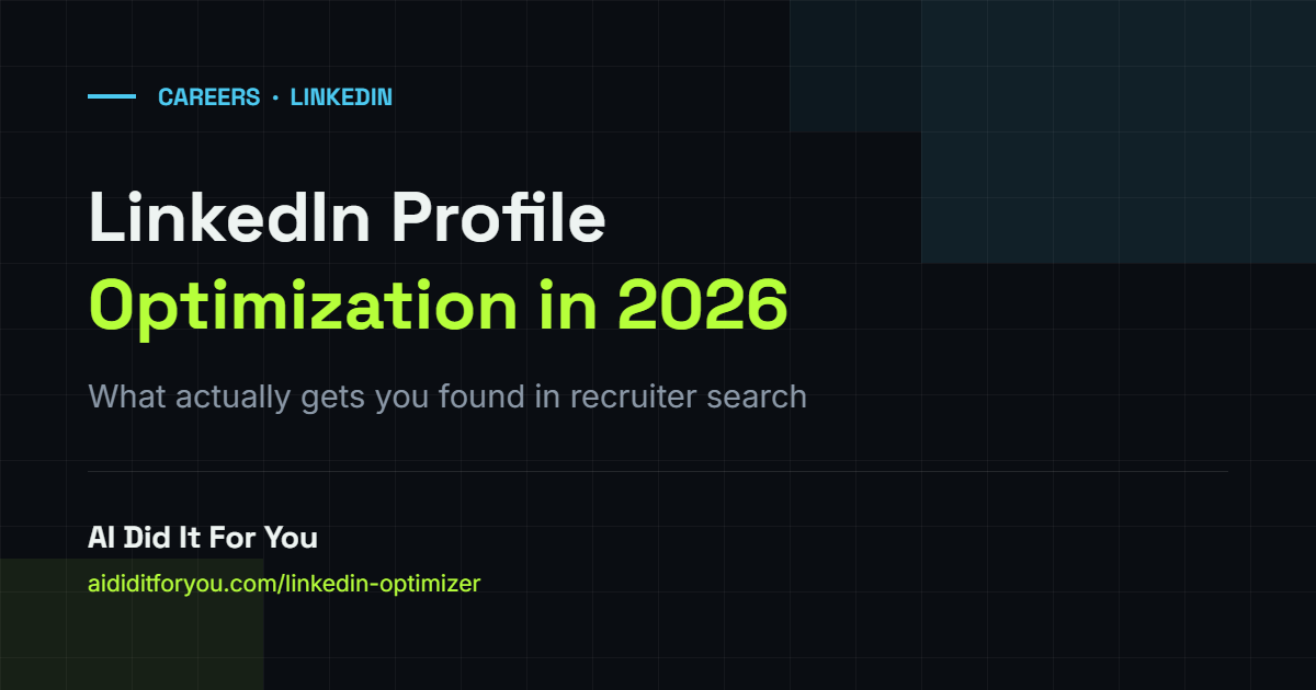 LinkedIn profile optimization in 2026 - illustration